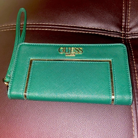 Guess Bags Green Guess Wallet Poshmark